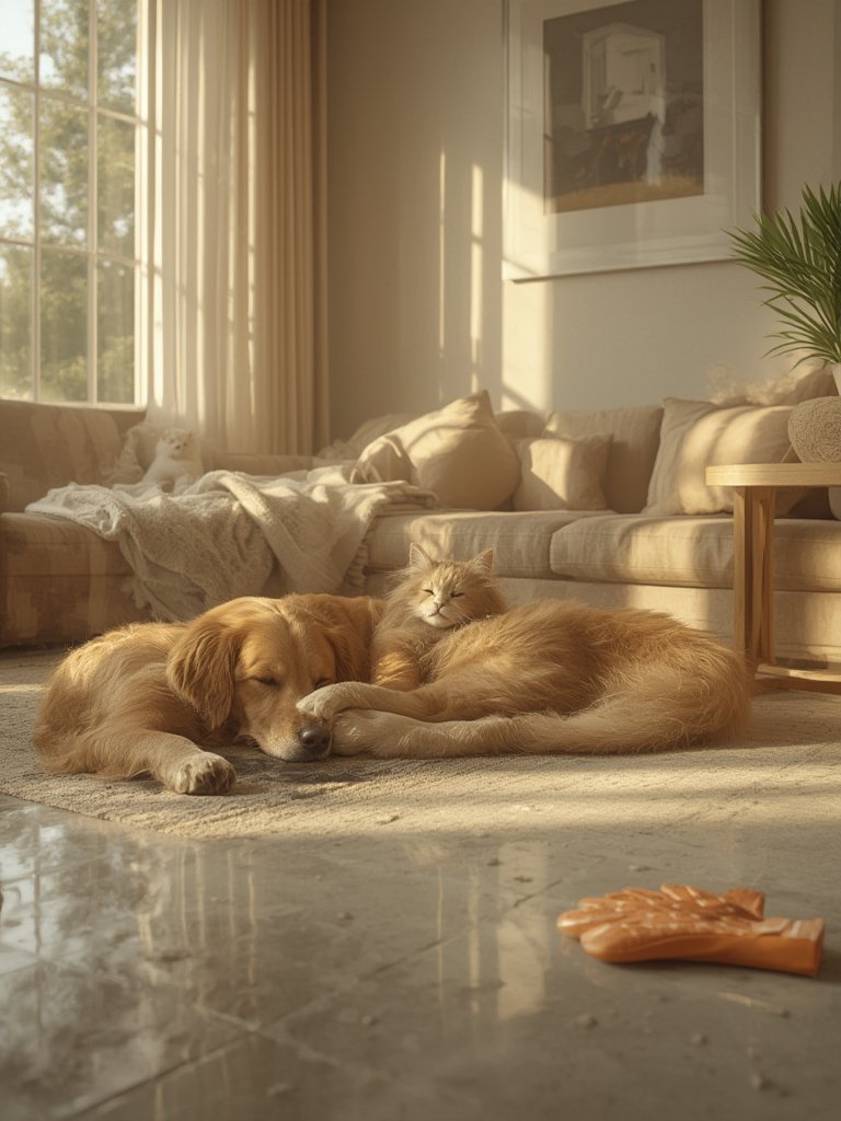 pet hair remover glove - Illustration 3