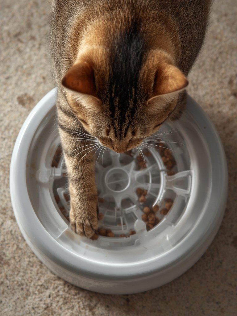 slow feeder in action