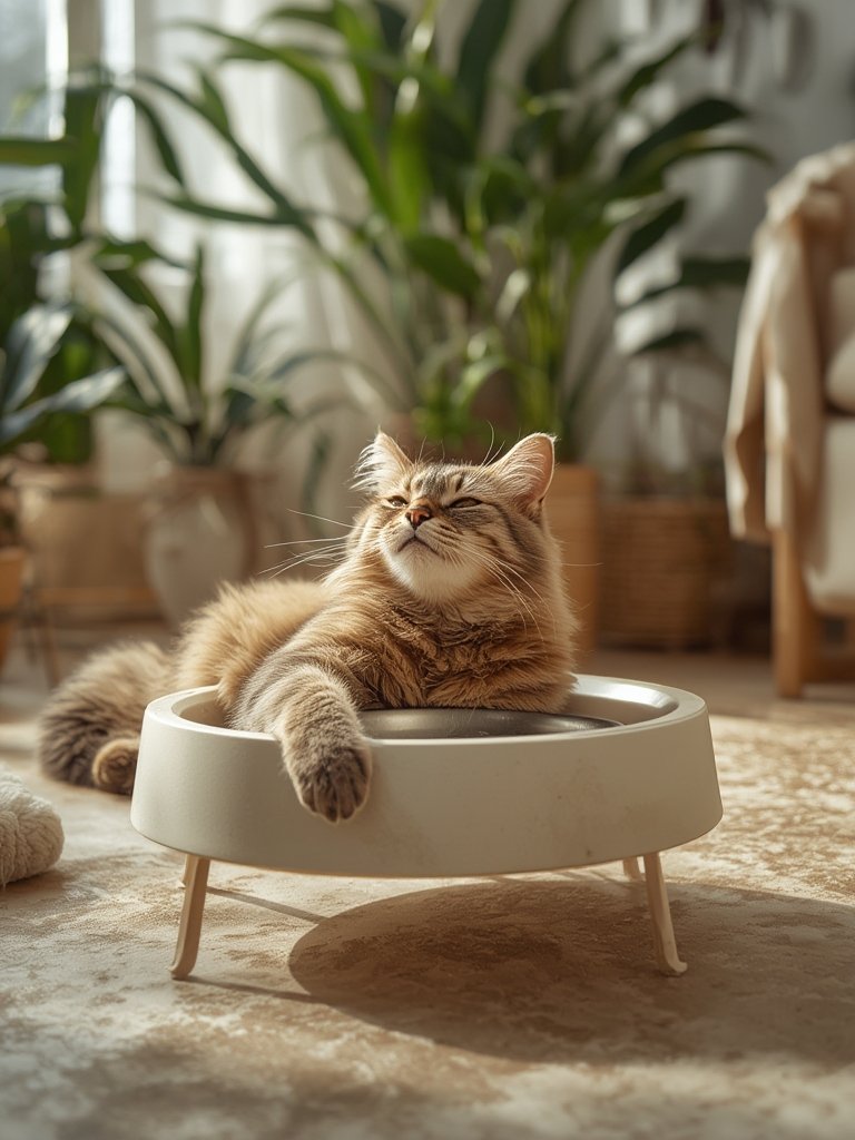 raised cat food bowl - Illustration 3