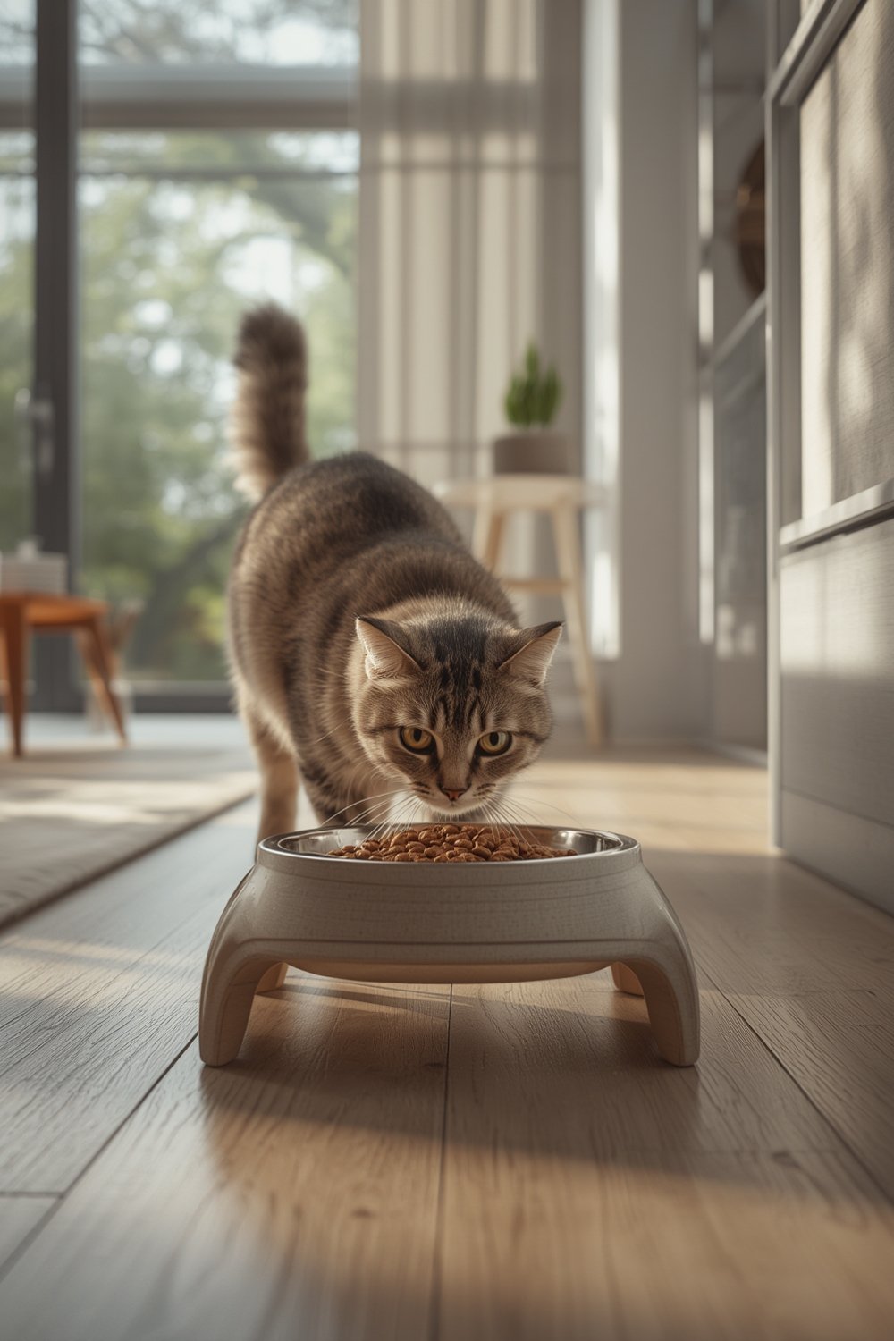 raised cat food bowl - Illustration 1